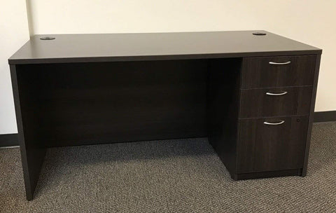 07  HON MOD 30" x 60" Single Pedestal Desk