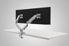 004 Richelieu "Flexa" Floating Dual Monitor Arm Set, Silver