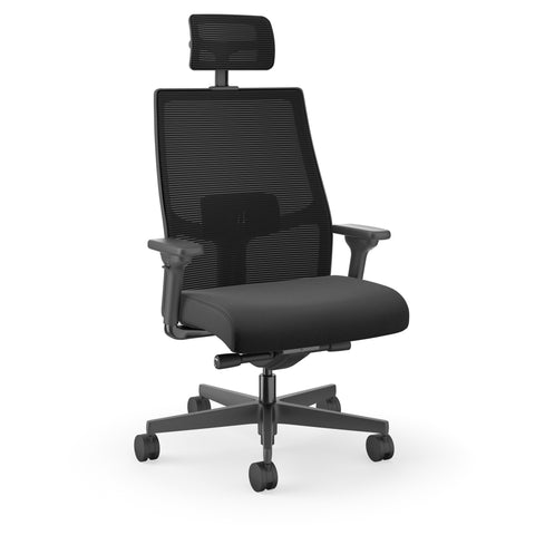 Hon Ignition HIWMBT.Y4.A.IM.CU10.BL.SB.T.HR Big & Tall Mid Back Chair adjustable armss