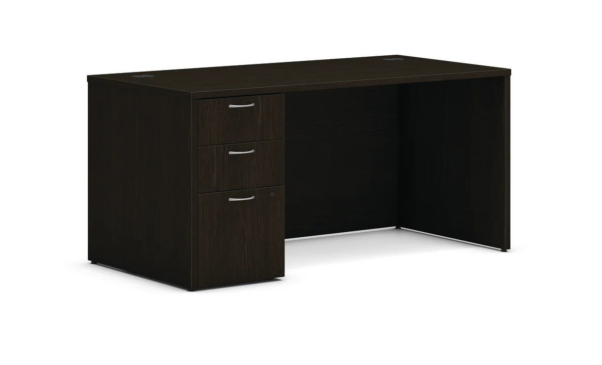 HON 66" x 30" Single Pedestal Desk