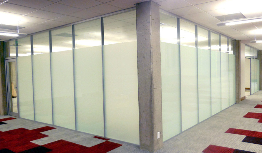 Frosted Glass Wall System